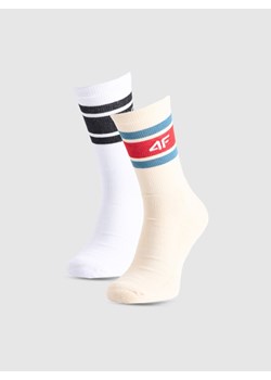 Męskie skarpetki (2-pack) 4F 4FRAW25USOCM511 - multikolor ze sklepu Sportstylestory.com w kategorii Skarpetki męskie - zdjęcie 186095626