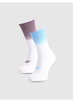 Skarpetki uniseks (2-pack) 4F 4FRAW25USOCU635 - multikolor ze sklepu Sportstylestory.com w kategorii Skarpetki męskie - zdjęcie 186095916