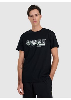 Męski t-shirt z nadrukiem 4F 4FRAW25TTSHM3221 - czarny ze sklepu Sportstylestory.com w kategorii T-shirty męskie - zdjęcie 186095989