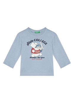 United Colors Of Benetton Bluzka 35RYG10K4 Błękitny Regular Fit ze sklepu MODIVO w kategorii T-shirty chłopięce - zdjęcie 186096437