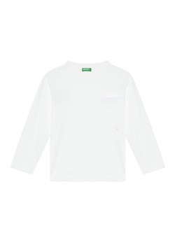 United Colors Of Benetton Bluzka 3I1XC10QS Biały Regular Fit ze sklepu MODIVO w kategorii Bluzki dziewczęce - zdjęcie 186096456