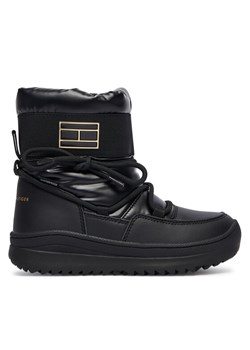 Tommy Hilfiger Śniegowce T3A5-34052-1474999 S Czarny ze sklepu MODIVO w kategorii Buty zimowe dziecięce - zdjęcie 186096539