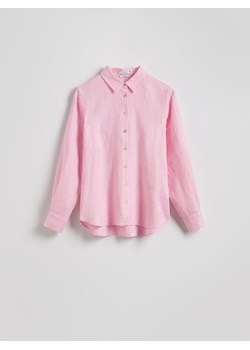 Reserved - Lniana koszula - różowy - id: YS123-30X - marki Reserved - 186098139 Reserved - Lniana koszula - różowy ze sklepu Reserved w kategorii Koszule damskie - zdjęcie 186098139