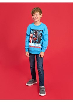 Sinsay - Bluza crewneck Marvel Comics - niebieski - id: 214GS-55X - marki Sinsay - 186098666 Sinsay - Bluza crewneck Marvel Comics - niebieski ze sklepu Sinsay w kategorii Bluzy chłopięce - zdjęcie 186098666