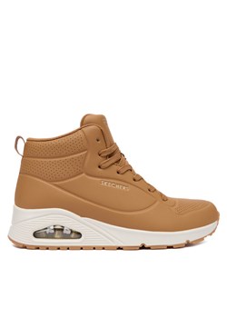 Sneakersy Skechers Uno 177097/CSNT Brązowy ze sklepu eobuwie.pl w kategorii Buty sportowe damskie - zdjęcie 186098805