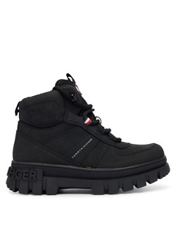 Trzewiki Tommy Hilfiger T3X5-34129-1696999 S Czarny ze sklepu eobuwie.pl w kategorii Buty zimowe dziecięce - zdjęcie 186098816