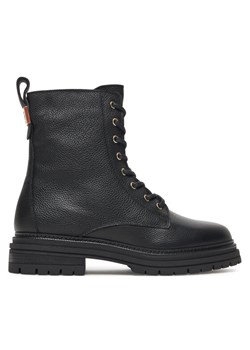 Trzewiki Tommy Hilfiger Th Plaque Pebble Lace Boot Warm FW0FW08767 Czarny - id: 0000305551450 - marki Tommy Hilfiger - 186098957 Trzewiki Tommy Hilfiger Th Plaque Pebble Lace Boot Warm FW0FW08767 Czarny ze sklepu eobuwie.pl w kategorii Botki - zdjęcie 186098957