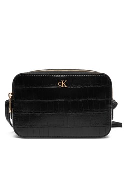 Torebka Calvin Klein Ck Croc Camera Bag LV04F3285G Czarny ze sklepu eobuwie.pl w kategorii Listonoszki - zdjęcie 186099156