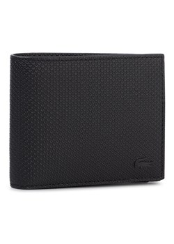 Portfel Lacoste Billfold Zip Case NH2826CE Czarny ze sklepu eobuwie.pl w kategorii Portfele męskie - zdjęcie 186099287