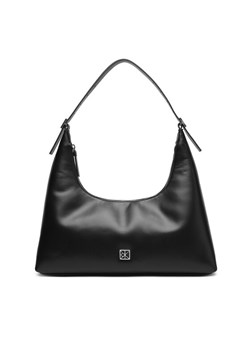 Torebka Calvin Klein Emblem Hw Lthr Shoulder Bag LV04F3262G Czarny ze sklepu eobuwie.pl w kategorii Torebki damskie - zdjęcie 186099429