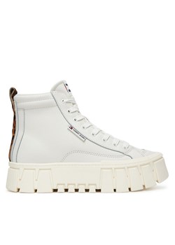 Sneakersy Tommy Jeans Tjw Vulc Flatform Leopard EN0EN02858 Biały ze sklepu eobuwie.pl w kategorii Buty sportowe damskie - zdjęcie 186099449