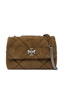 Torebka Tory Burch Diamond Quilt 169170 Zielony ze sklepu eobuwie.pl w kategorii Listonoszki - zdjęcie 186099568