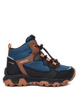Trekkingi Geox J Magnetar B Abx J463ZC 050FU C0948 M Granatowy ze sklepu eobuwie.pl w kategorii Buty trekkingowe dziecięce - zdjęcie 186099626