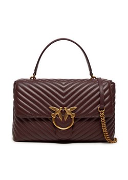 Torebka Pinko Love Lady Puff Big Cl 100042 A0GK Brązowy ze sklepu eobuwie.pl w kategorii Listonoszki - zdjęcie 186099649