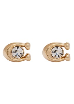 Kolczyki Coach Signature Stone Stud Earrings 37440614GLD110 Złoty ze sklepu eobuwie.pl w kategorii Kolczyki - zdjęcie 186099856