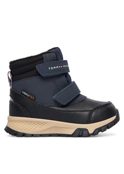 Trzewiki Tommy Hilfiger T1X5-34134-1592X656 M Granatowy ze sklepu eobuwie.pl w kategorii Buty zimowe dziecięce - zdjęcie 186099866