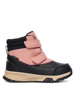 Śniegowce Tommy Hilfiger Velcro Bootie T1A5-34048-1592 S Czarny ze sklepu eobuwie.pl w kategorii Buty zimowe dziecięce - zdjęcie 186099999
