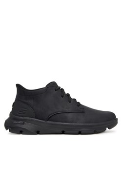 Trzewiki Skechers Arch Fit Garza 205514 BBK Czarny ze sklepu eobuwie.pl w kategorii Buty zimowe męskie - zdjęcie 186100058