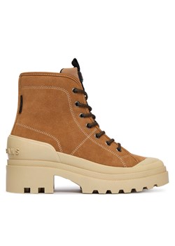 Trapery Pepe Jeans Hale Basic W PLS500006 Brązowy ze sklepu eobuwie.pl w kategorii Workery damskie - zdjęcie 186100156