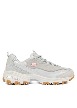 Sneakersy Skechers D'Lites 150556/GRY Szary ze sklepu eobuwie.pl w kategorii Buty sportowe damskie - zdjęcie 186100167