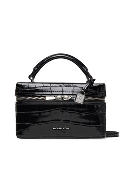 Torebka MICHAEL Michael Kors Jana 32F5SQ1C0E Czarny ze sklepu eobuwie.pl w kategorii Kuferki - zdjęcie 186100287