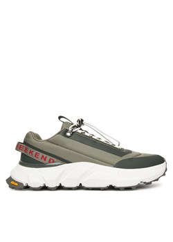 Sneakersy Weekend Max Mara Tandem 2525766015650 Khaki ze sklepu eobuwie.pl w kategorii Buty sportowe damskie - zdjęcie 186100297