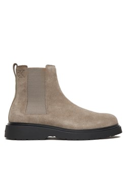 Sztyblety Calvin Klein Combat Ess Chelsea Boot Su YM0YM01372 Beżowy ze sklepu eobuwie.pl w kategorii Buty zimowe męskie - zdjęcie 186100528