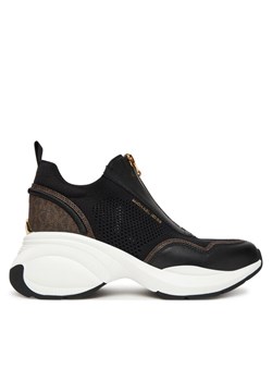 Sneakersy MICHAEL Michael Kors Zuma Mixed-Media Trainer 43F5ZUFP1L Czarny ze sklepu eobuwie.pl w kategorii Buty sportowe damskie - zdjęcie 186100538