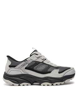 Trekkingi Skechers Slip-ins Vigor AT 237744/GYBK Szary ze sklepu eobuwie.pl w kategorii Buty trekkingowe męskie - zdjęcie 186100636