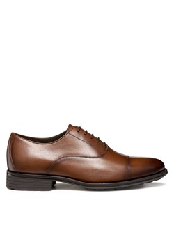 Półbuty Geox U Walk Pleasure F U55H8A 00043 C6610 Brązowy ze sklepu eobuwie.pl w kategorii Buty eleganckie męskie - zdjęcie 186100768