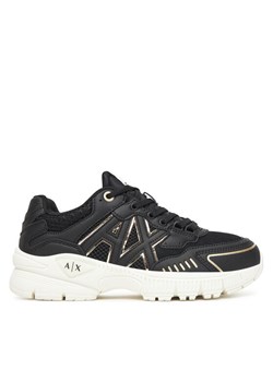 Sneakersy Armani Exchange XW002153 AF19535 MC077 Czarny ze sklepu eobuwie.pl w kategorii Buty sportowe damskie - zdjęcie 186100816