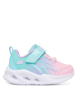 Sneakersy Skechers Sola Glow 303713N AQMT Niebieski ze sklepu eobuwie.pl w kategorii Buty sportowe dziecięce - zdjęcie 186100839