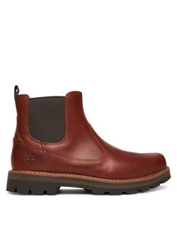 Sztyblety Timberland Britton Road Chelsea TB0A6A4WA1G1 Brązowy ze sklepu eobuwie.pl w kategorii Buty zimowe męskie - zdjęcie 186100995