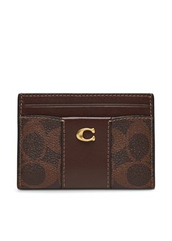 Etui na karty kredytowe Coach CBY80 Brązowy ze sklepu eobuwie.pl w kategorii Etui - zdjęcie 186101248