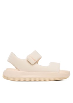 Sandały Nike Calm Sandal FZ3125 800 Écru ze sklepu eobuwie.pl w kategorii Buty sportowe damskie - zdjęcie 186101706