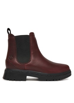 Sztyblety Timberland Cambria Valley TB0A42BXEIW1 Bordowy ze sklepu eobuwie.pl w kategorii Botki - zdjęcie 186101789