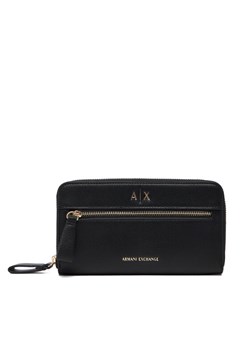 Portfel Armani Exchange XW002124 AF17117 UC001 Czarny ze sklepu eobuwie.pl w kategorii Portfele damskie - zdjęcie 186101895