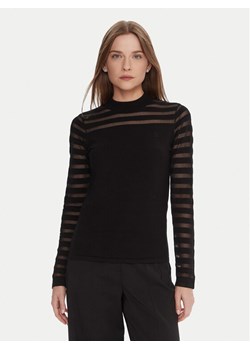 LOLA CASADEMUNT Bluzka LF2511015 Czarny Slim Fit ze sklepu MODIVO w kategorii Bluzki damskie - zdjęcie 186118687