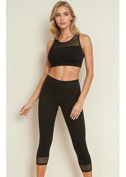 Legginsy damskie bawełniane czarne 3/4 Glamo 2203, Kolor czarny, Rozmiar 3XL, Teyli ze sklepu Primodo w kategorii Spodnie damskie - zdjęcie 186118938