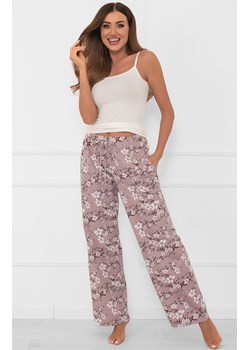 Bawełniane spodnie damskie długie Kimuri, Kolor cappuccino, Rozmiar S, Italian Fashion ze sklepu Primodo w kategorii Piżamy damskie - zdjęcie 186119268