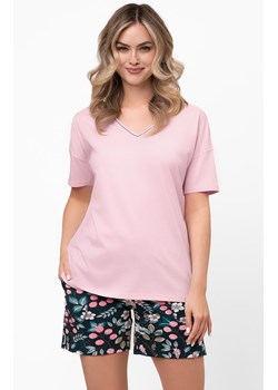 Piżama damska na krótki rękaw i krótkie spodnie Marisal, Kolor różowo-granatowy, Rozmiar S, Italian Fashion - id: 217491 - marki Italian Fashion - 186119336 Piżama damska na krótki rękaw i krótkie spodnie Marisal, Kolor różowo-granatowy, Rozmiar S, Italian Fashion ze sklepu Primodo w kategorii Piżamy damskie - zdjęcie 186119336