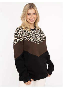 Zwillingsherz Bluza "Konny" w kolorze czarno-brązowym - id: 17688454 - marki Zwillingsherz - 186120377 Zwillingsherz Bluza "Konny" w kolorze czarno-brązowym ze sklepu Limango Polska w kategorii Bluzy damskie - zdjęcie 186120377