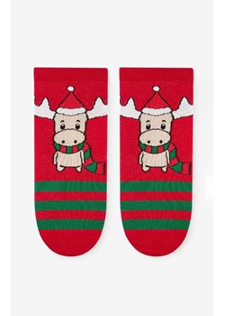 Marilyn świąteczne skarpetki damskie Christmas Moose, Kolor czerwony, Rozmiar 36-40, Marilyn ze sklepu Intymna w kategorii Skarpetki damskie - zdjęcie 186121455