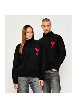 AMI Paris Wełniany golf | Relaxed fit ze sklepu Gomez Fashion Store w kategorii Swetry damskie - zdjęcie 186122435