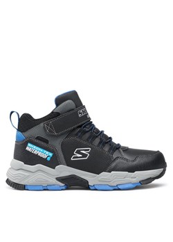 Sneakersy Skechers Drollix Venture Rush 406418L/BKRY Czarny ze sklepu eobuwie.pl w kategorii Buty zimowe dziecięce - zdjęcie 186124969