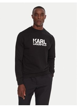 KARL LAGERFELD Bluza 705091 554917 Czarny Regular Fit ze sklepu MODIVO w kategorii Bluzy męskie - zdjęcie 186125075