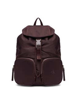 Calvin Klein Plecak Pocket Nylon Flap Backpack LV04F3133G Bordowy ze sklepu MODIVO w kategorii Plecaki - zdjęcie 186125157