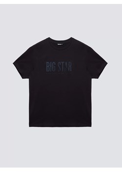 Koszulka męska z logo BIG STAR czarna Melsar 906 ze sklepu Big Star w kategorii T-shirty męskie - zdjęcie 186125916