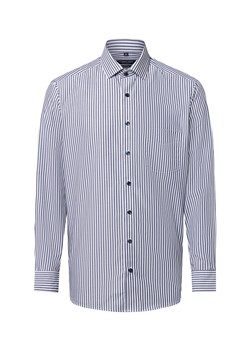 Andrew James Koszula męska Mężczyźni Regular Fit Bawełna granatowy w paski ze sklepu vangraaf w kategorii Koszule męskie - zdjęcie 186126085