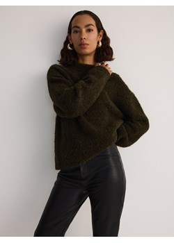 Reserved - Sweter z domieszką wełny - zielony ze sklepu Reserved w kategorii Swetry damskie - zdjęcie 186126516